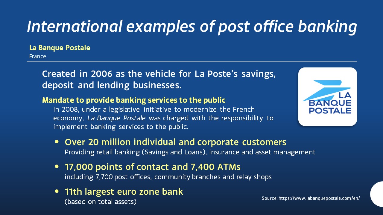 Created in 2006 as the vehicle for La Poste’s savings, deposit and lending businesses