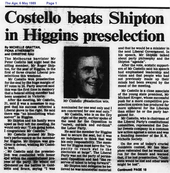 Costello beats Shipton