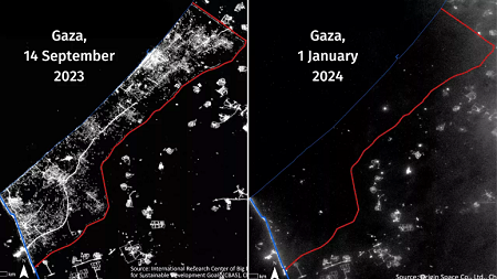 Gaza lights out